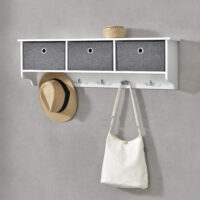 Wandgarderobe Horsens mit Aufbewahrungsboxen 100x20x30cm
