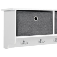 Wandgarderobe Horsens mit Aufbewahrungsboxen 100x20x30cm