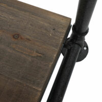 Garderobe HWC Echtholz 170x98x40cm