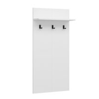 Garderobenpaneel Farsø mit Ablage und 3 Haken Weiss