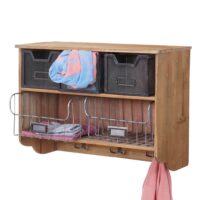 Garderobe Wandgarderobe Shabby Tanne Holz Vintage Patchwork
