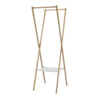 Klappbarer Garderobenständer Bambus 176x100x38cm