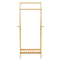 Garderobenständer Keitele 150x60x42cm Bambus Natur