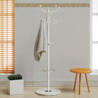 Garderobenständer Kleiderständer Marmor weiss