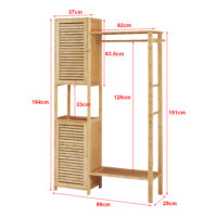 Garderobenständer Oldsum Bambus