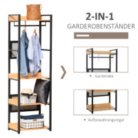 Garderobenständer Kleiderständer Standregal comforter 60cm