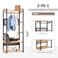 Garderobenständer Kleiderständer Standregal comforter 80cm
