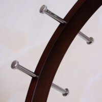 Garderobenständer Kleiderständer drehbar Chrom/Holz