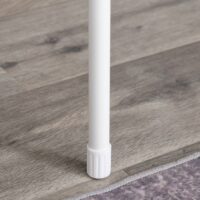 Garderobenständer Kleiderständer mit 6 Ablagen Metall weiss