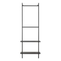 Wandgarderobe Bremanger 162x60x26cm Schwarz