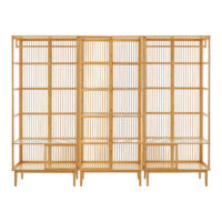 Garderobenset aus 1x Standregal + 2x Kleiderständer