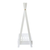 Kinder-Garderobe Laxe 126x73x43cm Weiss/Natur