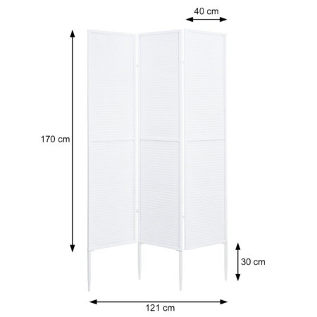 Garten Paravent Raumteiler Sichtschutz Metall 200x121cm schwarz
