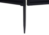 Garten Paravent Raumteiler Sichtschutz Metall 200x121cm schwarz