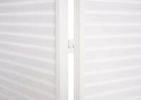 Garten Paravent Raumteiler Sichtschutz Metall 200x121cm weiss