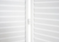 Garten Paravent Raumteiler Sichtschutz Metall 200x121cm weiss