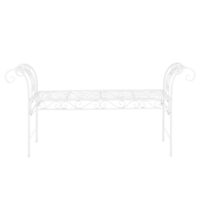 Gartenbank Cossila 70x147x46 cm Weiss