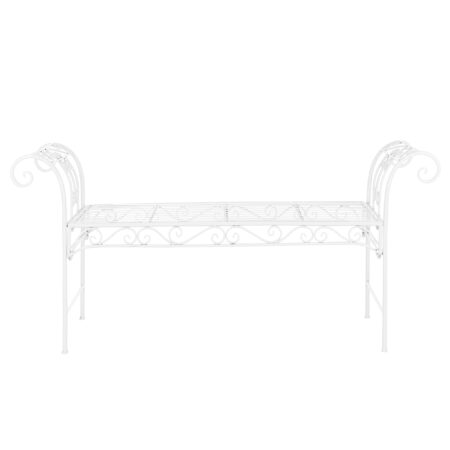 Gartenbank Cossila 70x147x46 cm Weiss