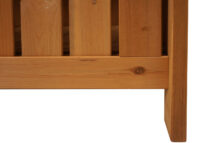 Gartenbank HWC-L68 mit Stauraum Outdoor Tanne Holz MVG 114cm braun