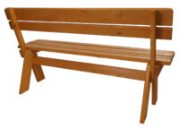 Gartenbank Holzbank Gastro-Qualität Massiv-Holz 148cm honig