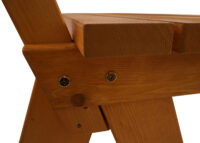 Gartenbank Holzbank Gastro-Qualität Massiv-Holz 148cm honig