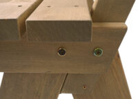 Gartenbank Holzbank Gastro-Qualität Massiv-Holz 148cm natur