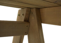 Gartenbank Holzbank Gastro-Qualität Massiv-Holz 148cm natur