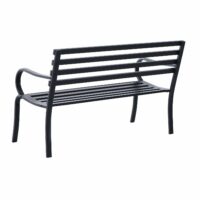 Gartenbank Metall 2-Sitzer 125x62x82cm