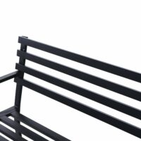 Gartenbank Metall 2-Sitzer 125x62x82cm