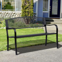 Gartenbank Metall 2-Sitzer Metallbank 127cm