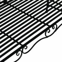 Gartenbank Metall 2-Sitzer Metallbank schwarz