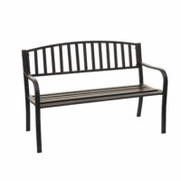 Gartenbank Metall 2 Sitzer vintage bronze 127cm