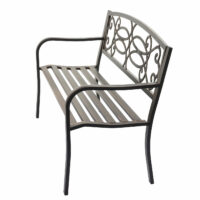 Gartenbank Metall 2 Sitzer vintage bronze 127cm