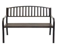 Gartenbank Metall 2 Sitzer vintage bronze 127cm