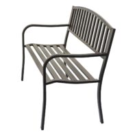 Gartenbank Metall 2 Sitzer vintage bronze 127cm