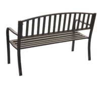 Gartenbank Metall 2 Sitzer vintage bronze 127cm