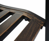 Gartenbank Metall 2 Sitzer vintage bronze 127cm