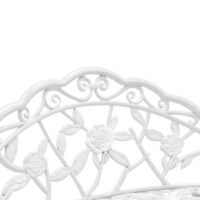 Gartenbank Monfalcone Gusseisen im Antik-Design Weiss