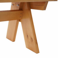 Gartenbank Oslo 148cm Gastroqualität massiv ~ honigbraun lackiert