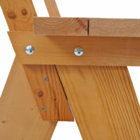 Gartenbank Oslo 148cm Gastroqualität massiv ~ honigbraun lackiert