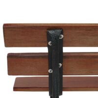 Gartenbank Profi Gusseisen 2 Sitzer 125cm braun - Holzstärke 3cm