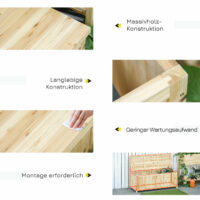 Gartenbank Sitzbank Truhenbank mit Aufbewahrung