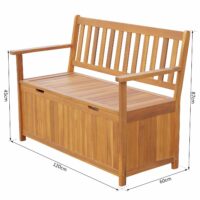 Gartenbank Sitzbank Truhenbank mit Aufbewahrung