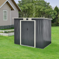Gartenhaus 213x130x173cm Stahlblech mit Pultdach