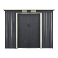 Gartenhaus 213x130x173cm Stahlblech mit Pultdach