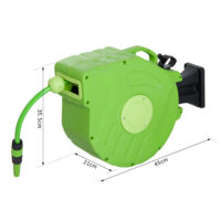 Gartenschlauch Schlauchtrommel 15m Automatik Schlauchaufroller