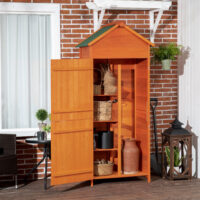 Gartenschrank 84x52x188cm Holz-Geräteschuppen