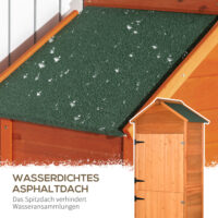 Gartenschrank 84x52x188cm Holz-Geräteschuppen