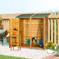 Gartenschrank Geräteschuppen mit 2 Türen 140x75x157cm