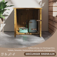 Gartenschrank Holz-Geräteschrank 77x55x72cm Gerätehaus